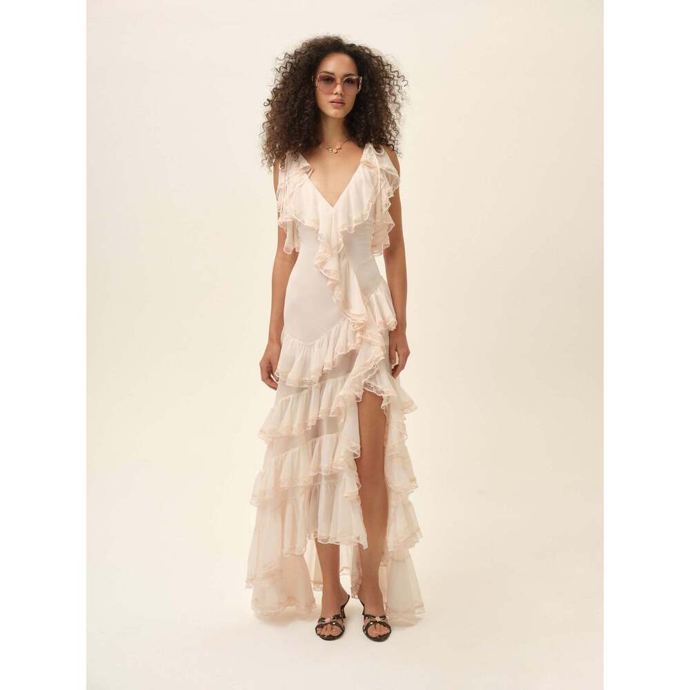 For Love & Lemons Juniper Maxi Dress XXS / Pale Pink